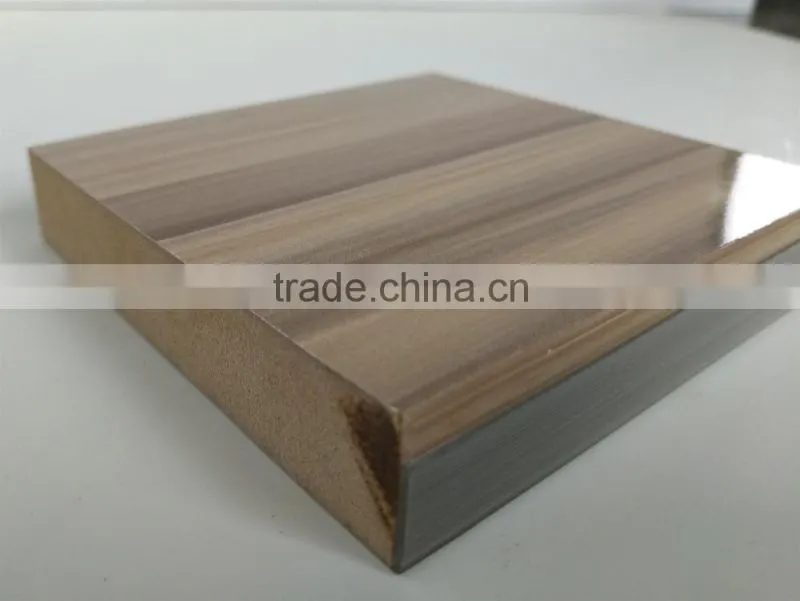 Wood grain color uv mdf board for kitchens ST-T9003