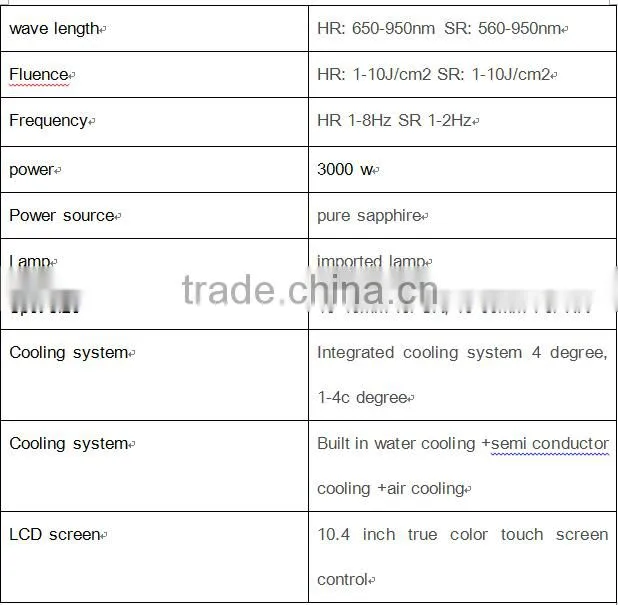 aft ipl permanent body hair removal machine