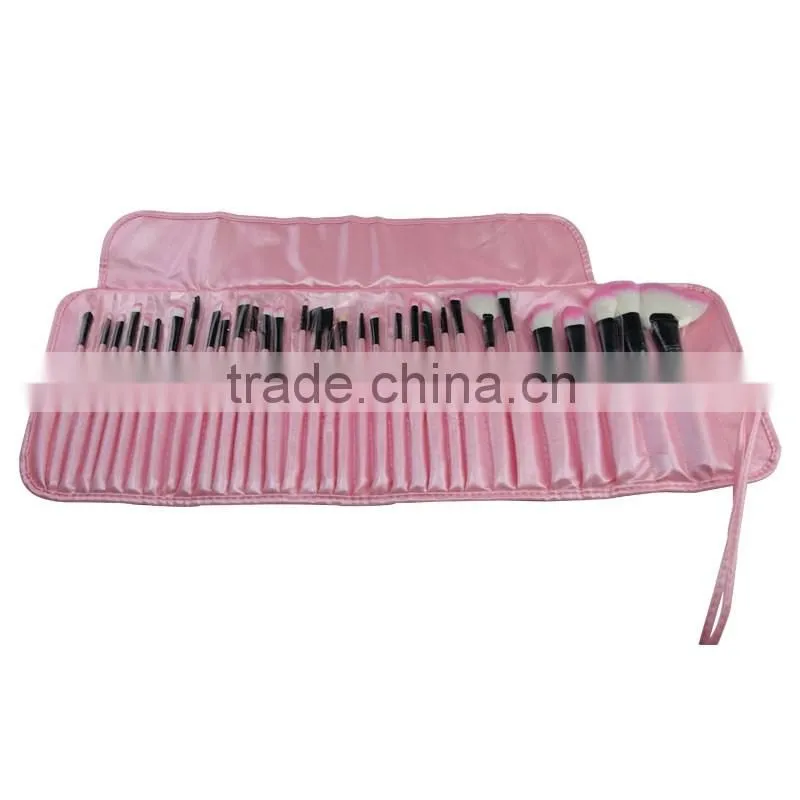 32pcs wooden handle make up brush cosmetic brushes for girls
