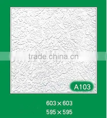 Gypsum ceiling tiles in ceiling tiles