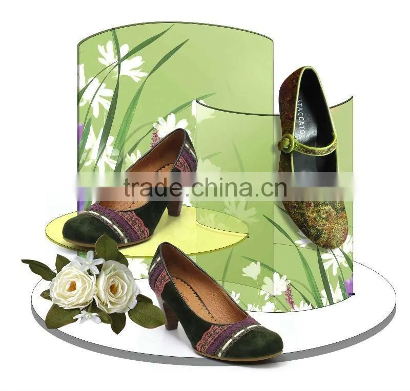 Acrylic clear Shoes Display Platform