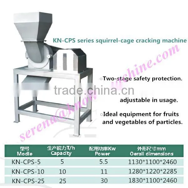 berry crusher/vegetable cutting machine/fruit and vegetable shredder