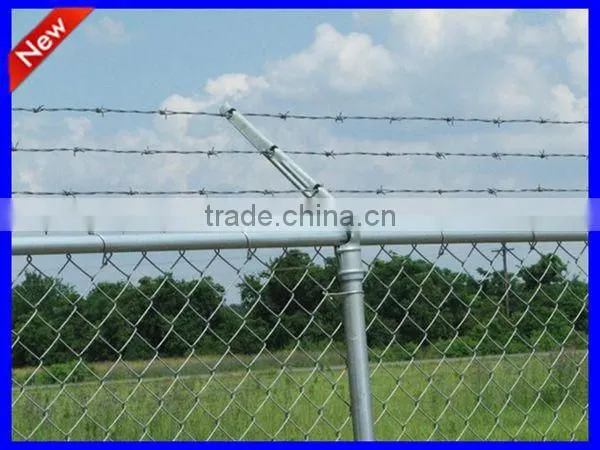 zinc coated wire fence with barbs