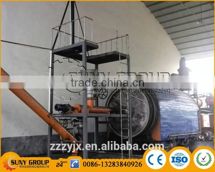 Waste tyre to oil machine