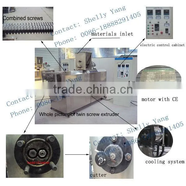 500kg/h output floating fish feed processing line