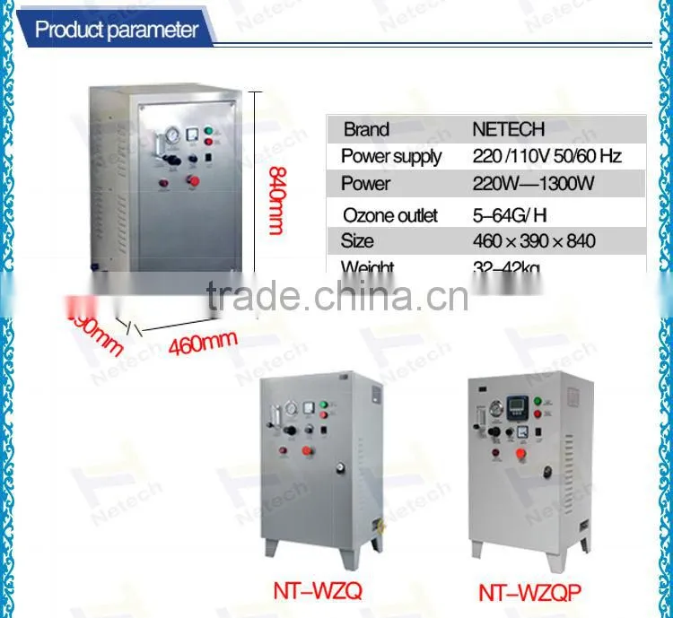 High quality commercial water treatment ozone machines for sale
