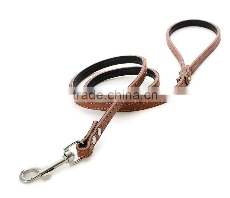wholesale dog leather chain collar for pets