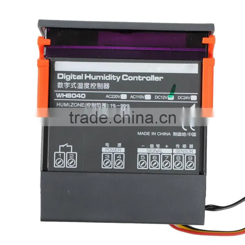 12V Digital Air Humidity Control Controller WH8040 Range 1%~99% RH HM-40 Type