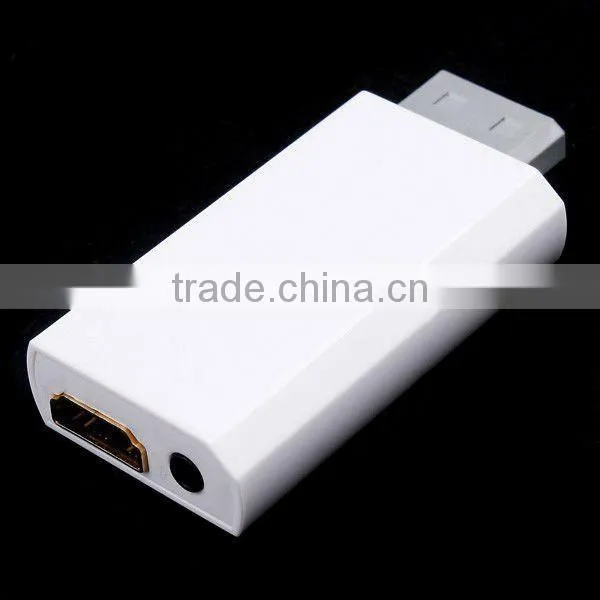 Wii to HDMI 480p Converter Adapter Wii2hdmi 3.5mm Audio Box Wii-link White