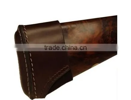 recoil and extension pad shotgun and rifle Leather Slip On Recoil Pad Leather Recoil Pad for Riffle or Shotgun