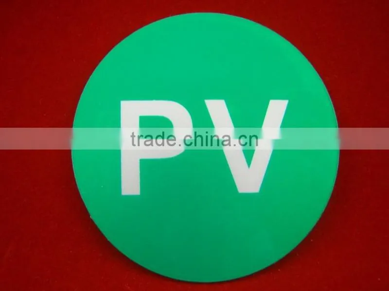 Warning engraving sign adhesive 3m abs boards