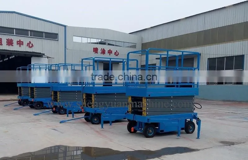 6m Platform Height Movable Hydraulic Scissor Lift Table