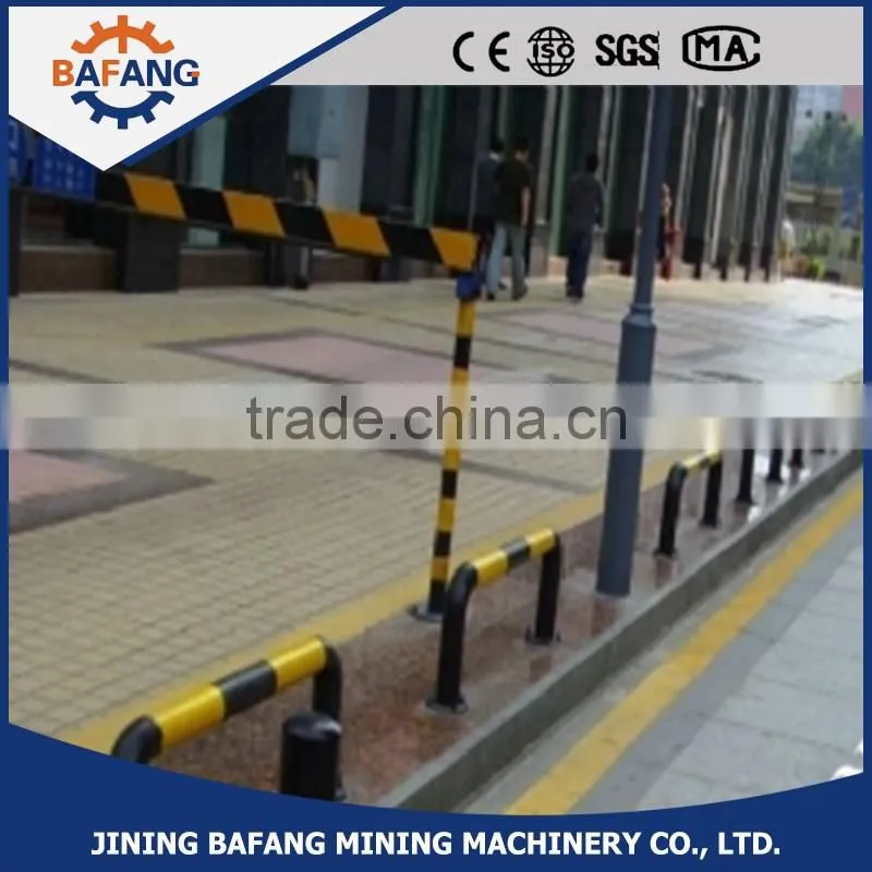 The traffic security facility bent block car parking pole