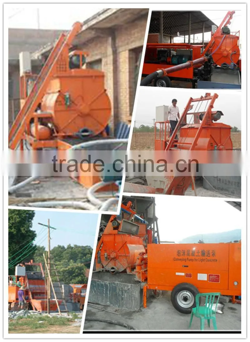 2016 new design foam concrete clc brick machine