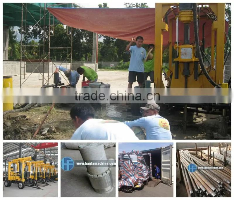 big diameter drilling machines HFT350B truck water well drilling rig machine with Strong compressor force
