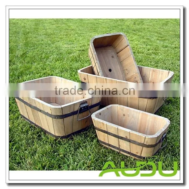 Audu Wooden Planter Set/Wooden Planter Boxes/Wooden Pot