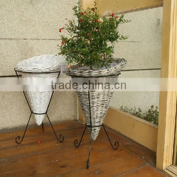 100%handmade craft exquisite wicker baskets for flowers