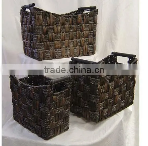 wholesale water hyacinth laundry baskets
