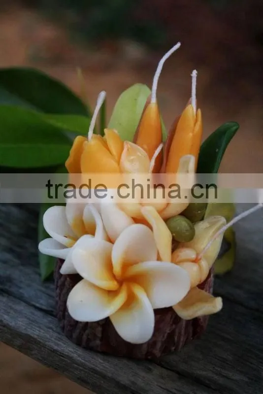 Aroma flower candle from Thailand.