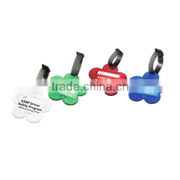 Flower shaped wholesale luggage tag custom
