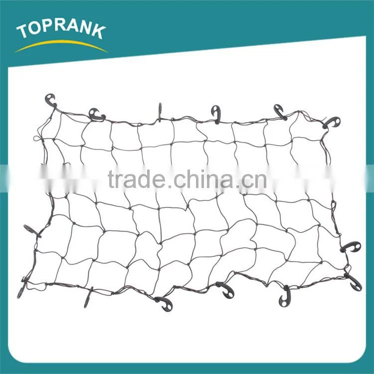 1.8*2.4M car roof luggage nets, elastic auto cargo net with hook