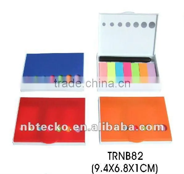 Best selling sticky memo pad with plastic box for promotion