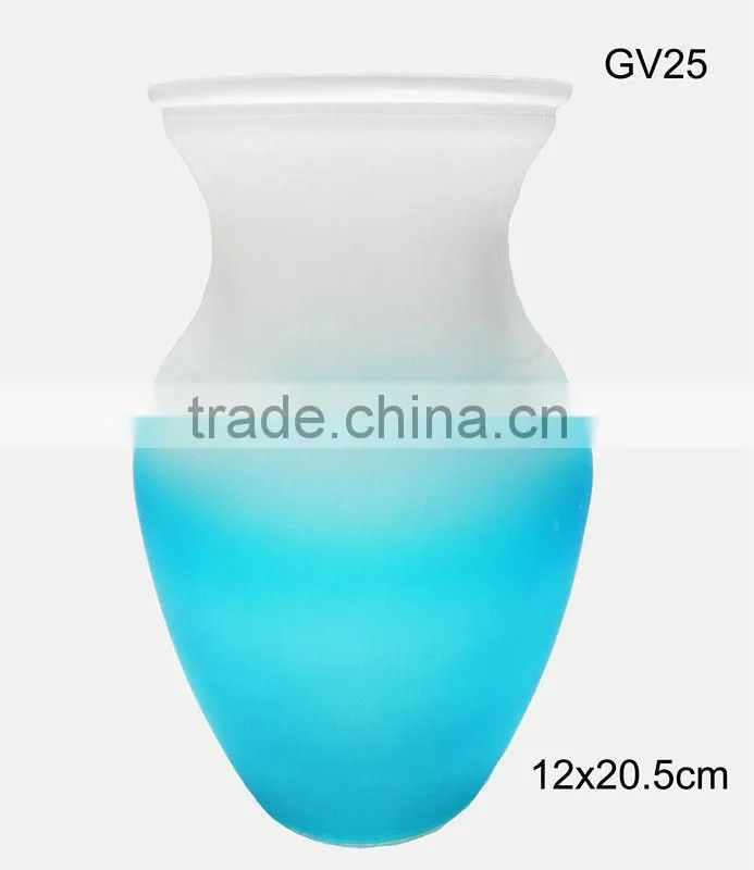 elegant glass decorative vase