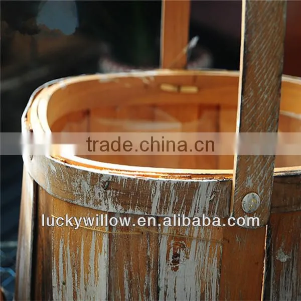 wholesale antique wooden flowerpot