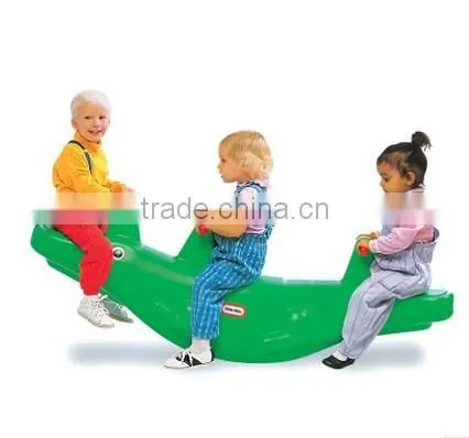 funny design playground seesaw,3 setas seesaw,plastic seesaw for kids 2016