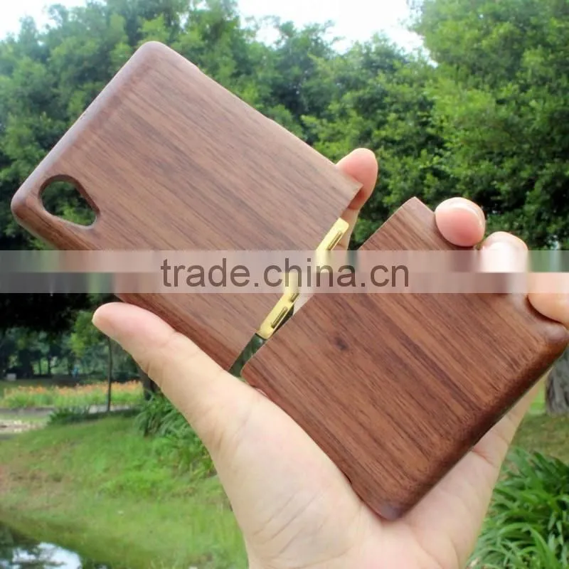 Classical Chinese walnut/bamboo/rosewood/cherry cell phone case for Sony