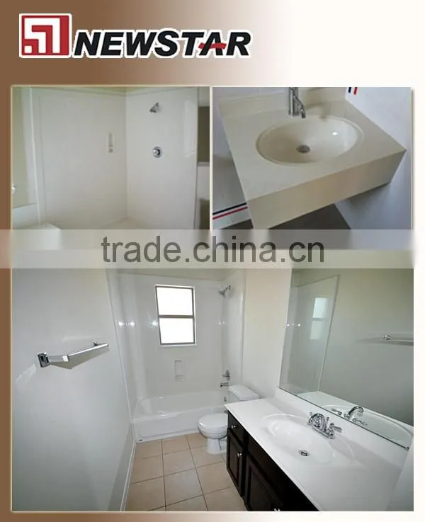 customized high quality custom cultured marble shower tray