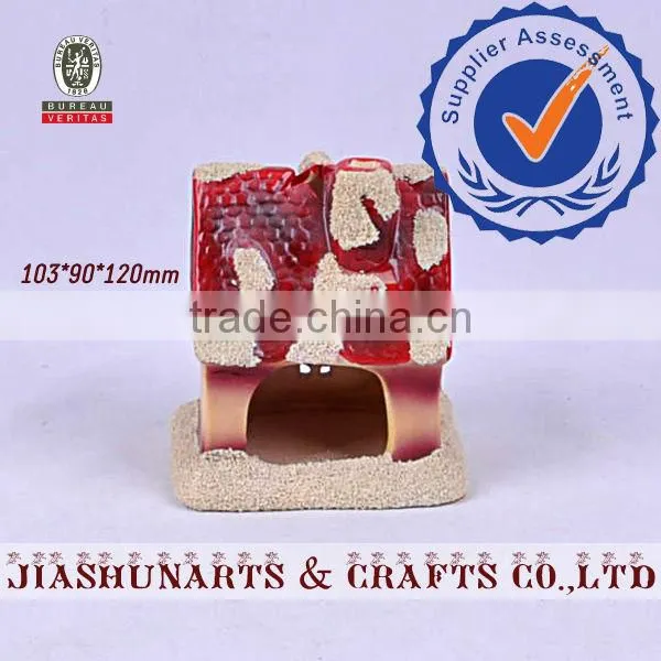 Handmade Christmas House Ceramic Essential Oils Candlestick Ornaments