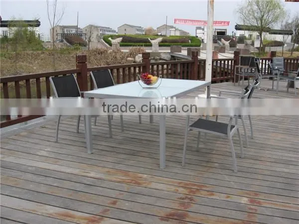 Cheap sling chair dining set