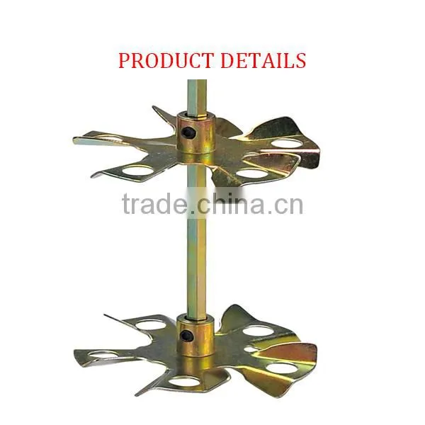 DOUBLE SPIRAL MINI MANUAL PAINT MIXER COLOR ZINC PLATED GYRO PAINT MIXER