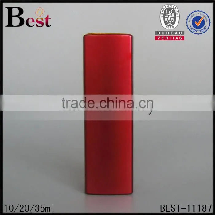 10ml 20ml 35ml cosmetic atomizer perfume spray bottle red color perfume spray bottle square glass spray perfume bottle 20ml