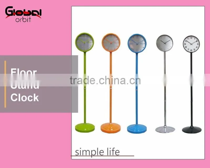 Office furniture modern digital standing clock, metal vintage floor clock