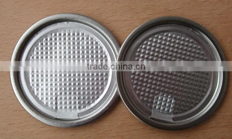 aluminum foil peel off lid, aluminum foil easy open end