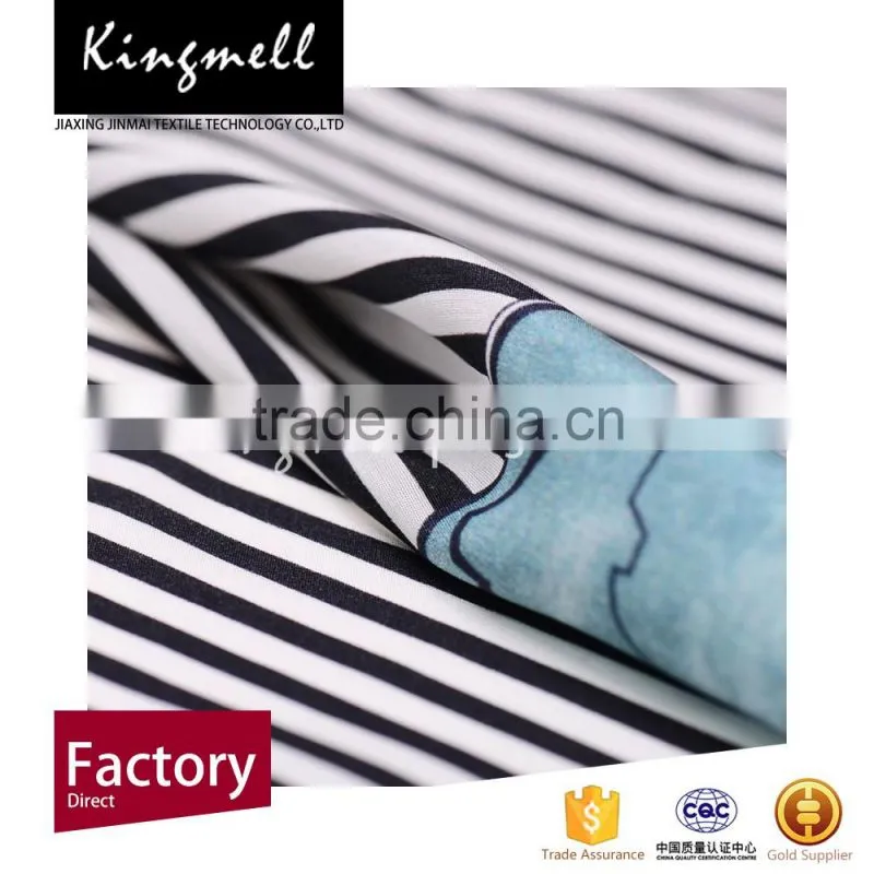 Custom digital printed silk linen wholesales fabric for top/dress/shirts
