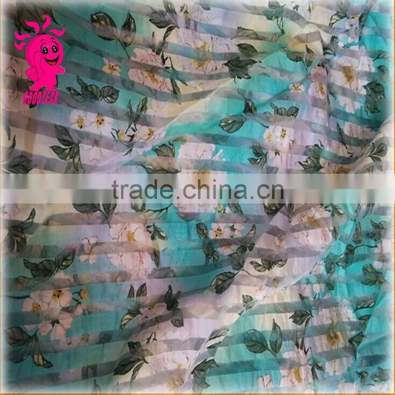2015 summer latest chiffon print Fabric
