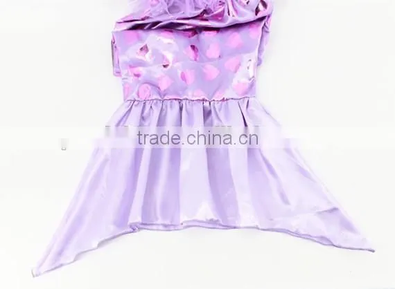 Mermaid Tails for Swimming purple fish scale mermaid swimsuits bathing suit with Monofin