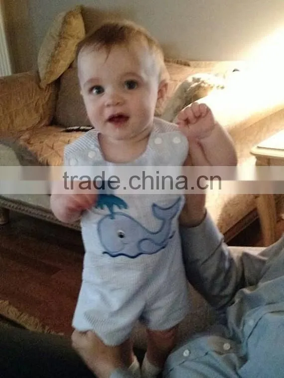 Baby Boy Shortall Newborn Boys Rompers Applique Boys Shirt