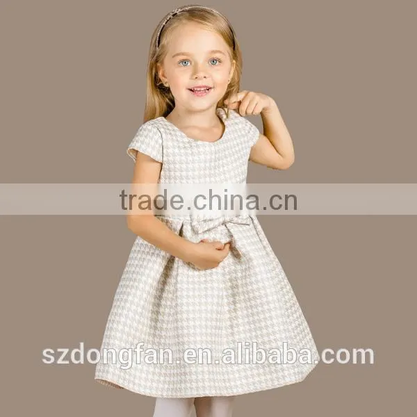 Baby Girls Plaid Cap Sleeve Boutique Dress