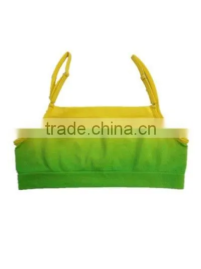 seamless tie dye tank top bra without pad