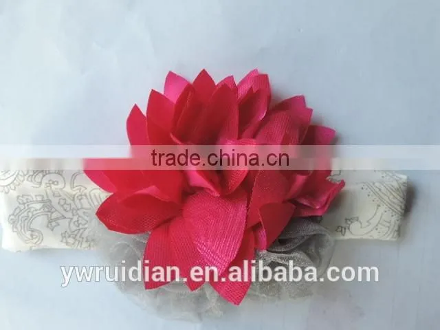 kids girl flower raglan hairwear persnickety remake cotton bowknot baby girl headbands children craft hairband wholesale 2016
