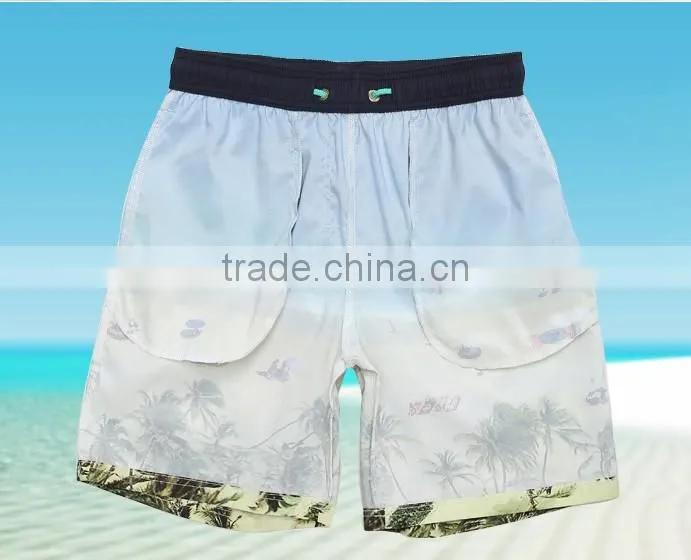 2017 custom mens 100% polyester swim shorts sublimated mens no brand shorts wholesale