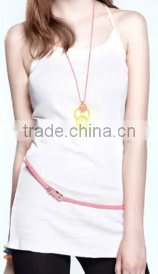 Classic Summer List Long Tank Top Vests for Women