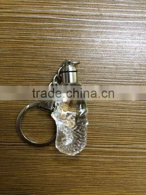 Crystal Singapore Merlion Model With LED Keychain For Souvenirs Gifts KJJ-01