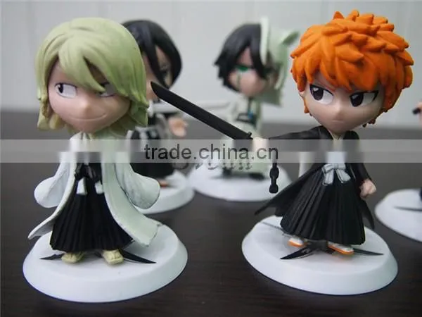 (HOT)Japanese Anime Bleach action figure PVC dolls 7cm Set of 6pcs action figure toys wholesale price