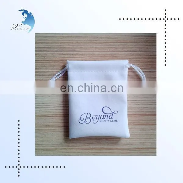 Exquisite Customized printing personale logo velvet pouch bags for jewelry