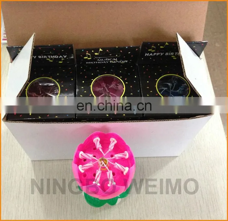 flower music party birthday candles